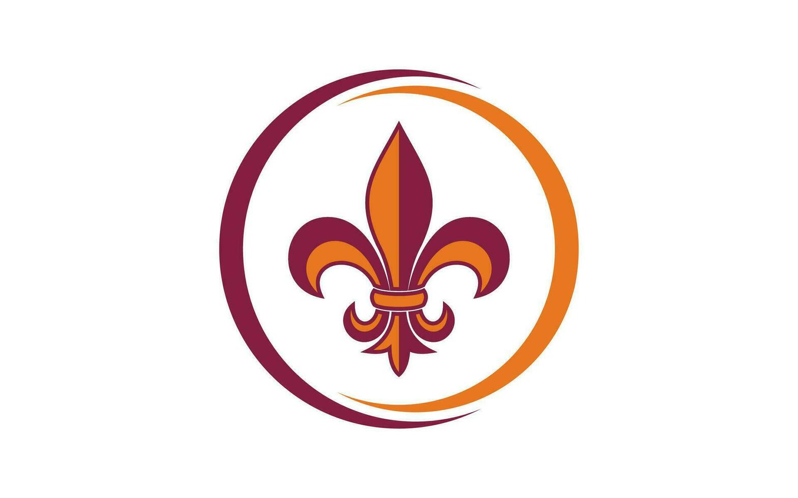 fleur de lis vector logo ontwerpen sjabloon