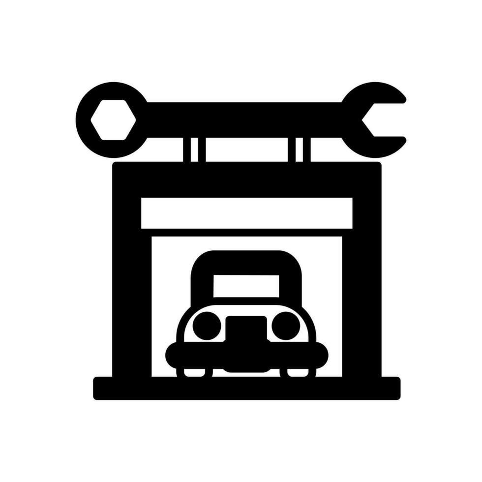 auto reparatie winkel in vector. illustratie vector