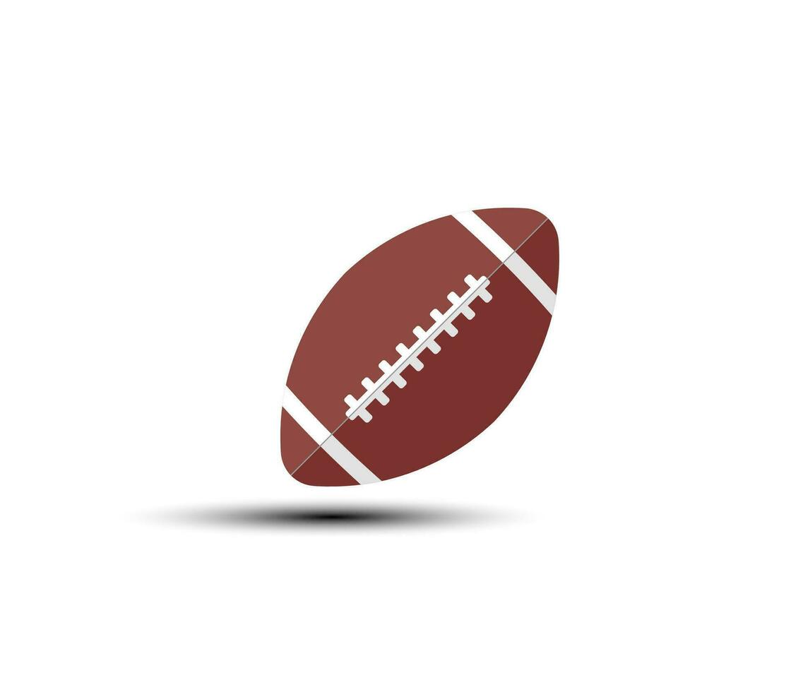 Amerikaans Amerikaans voetbal bal icoon. vector illustratie.