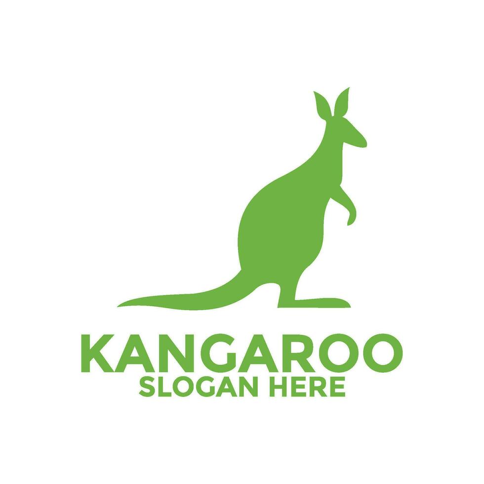 kangoeroe gemakkelijk modern logo vector, creatief kangoeroe logo ontwerp sjabloon vector