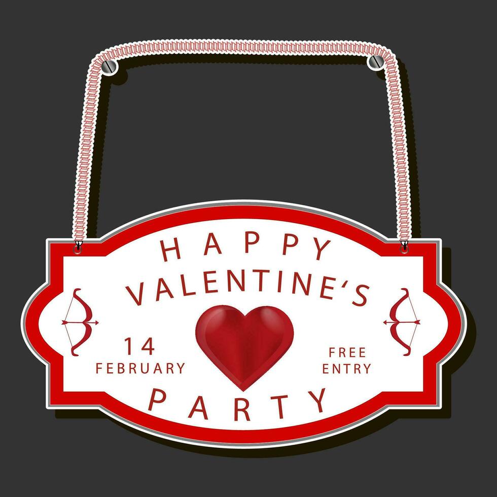 mooi illustratie Aan thema van vieren jaar- vakantie Valentijnsdag dag vector