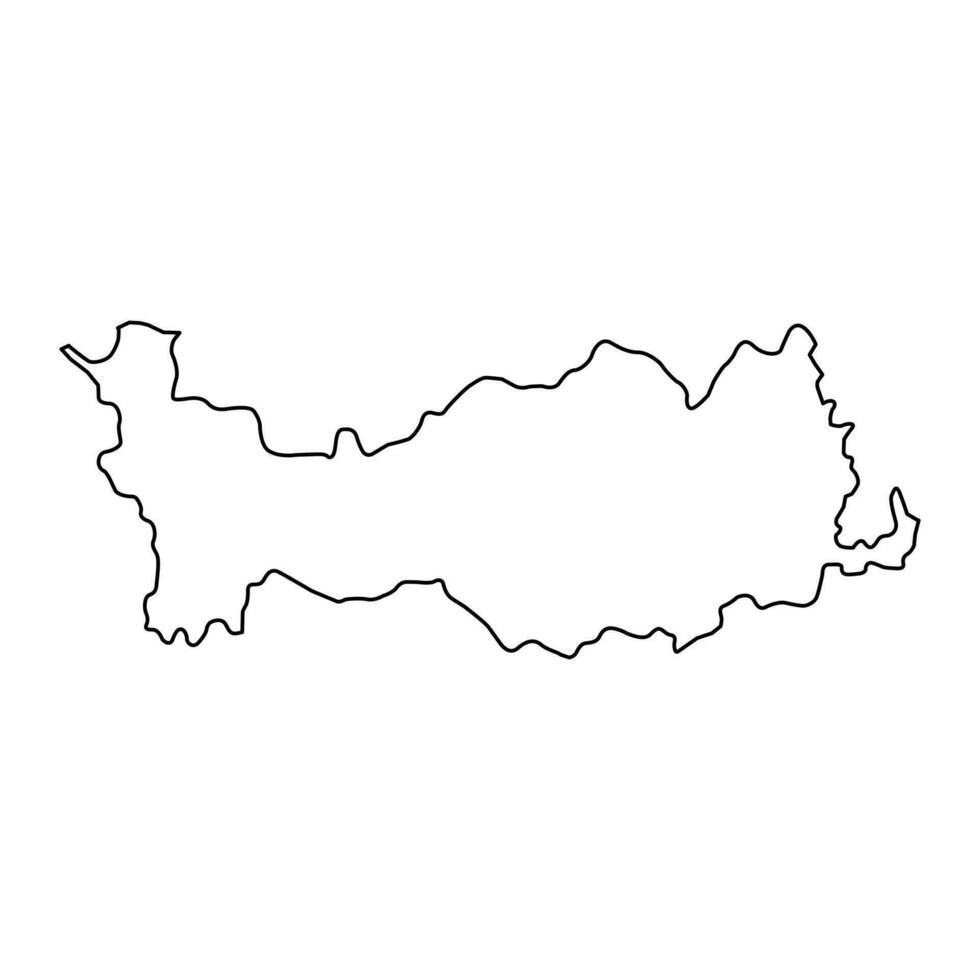 Nicosia wijk kaart, administratief divisie van republiek van Cyprus. vector illustratie.