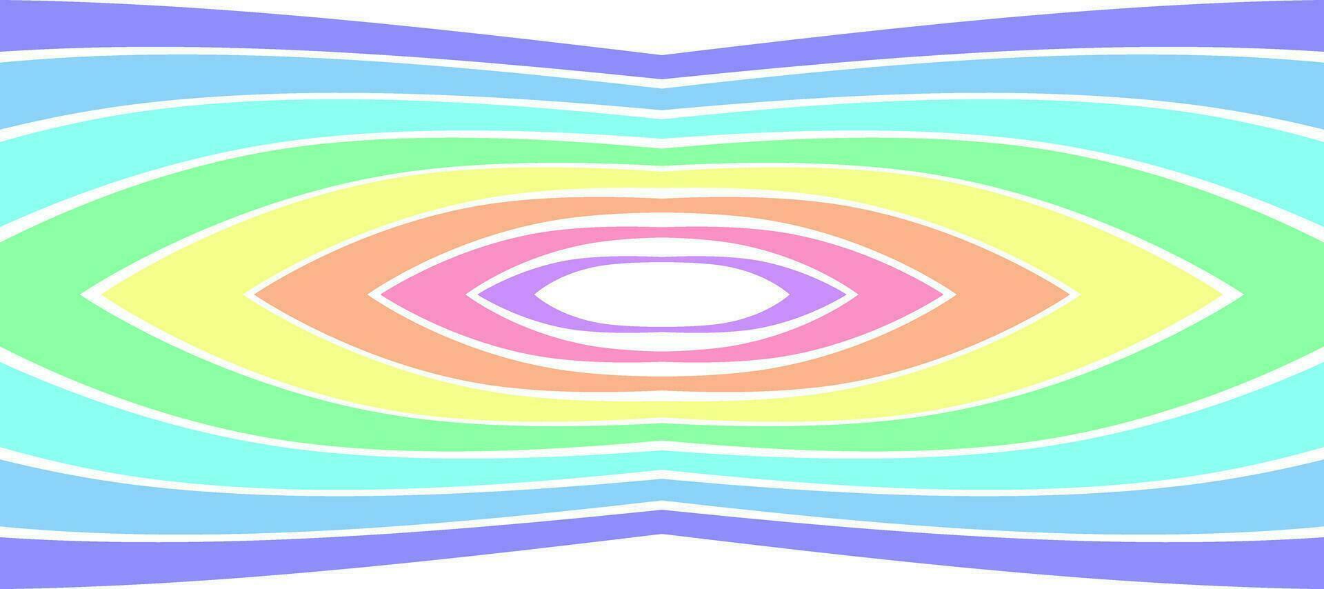 abstract ovaal herhaling contour kleurrijk regenboog achtergrond vector