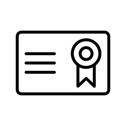 Vector certificaat Vector pictogram