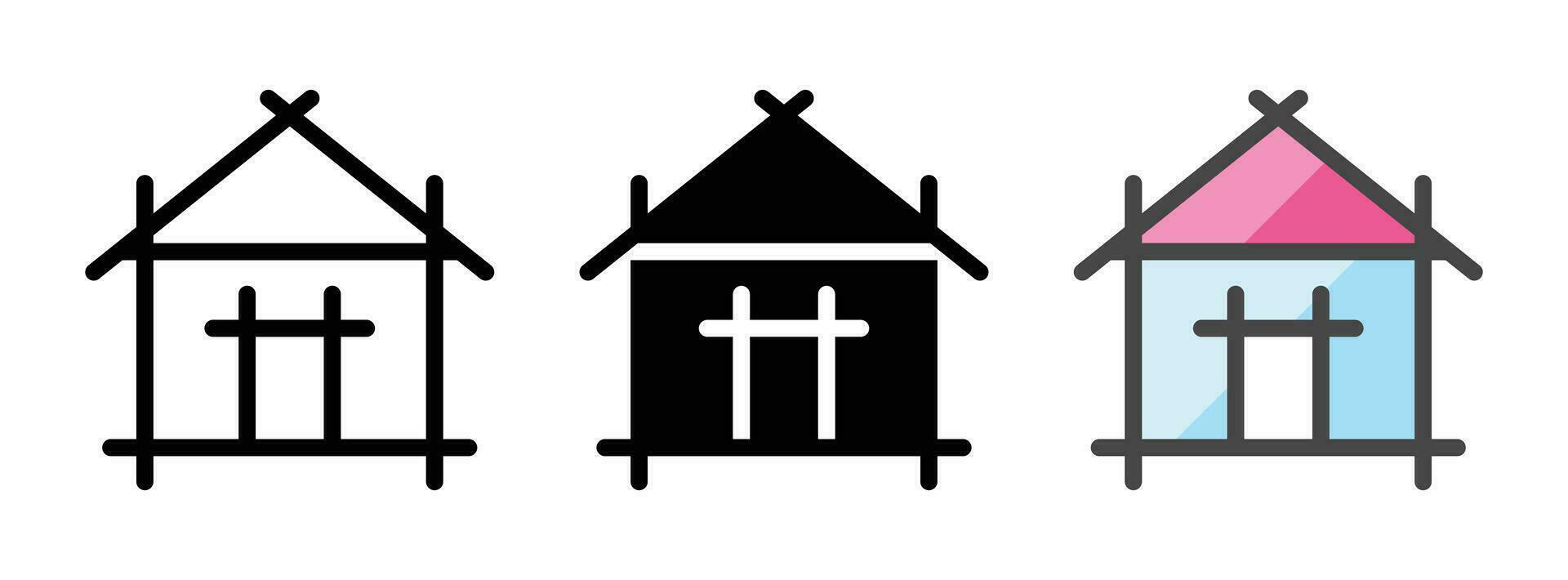 multipurpose tekening icoon in schets, glyph, gevulde schets stijl vector