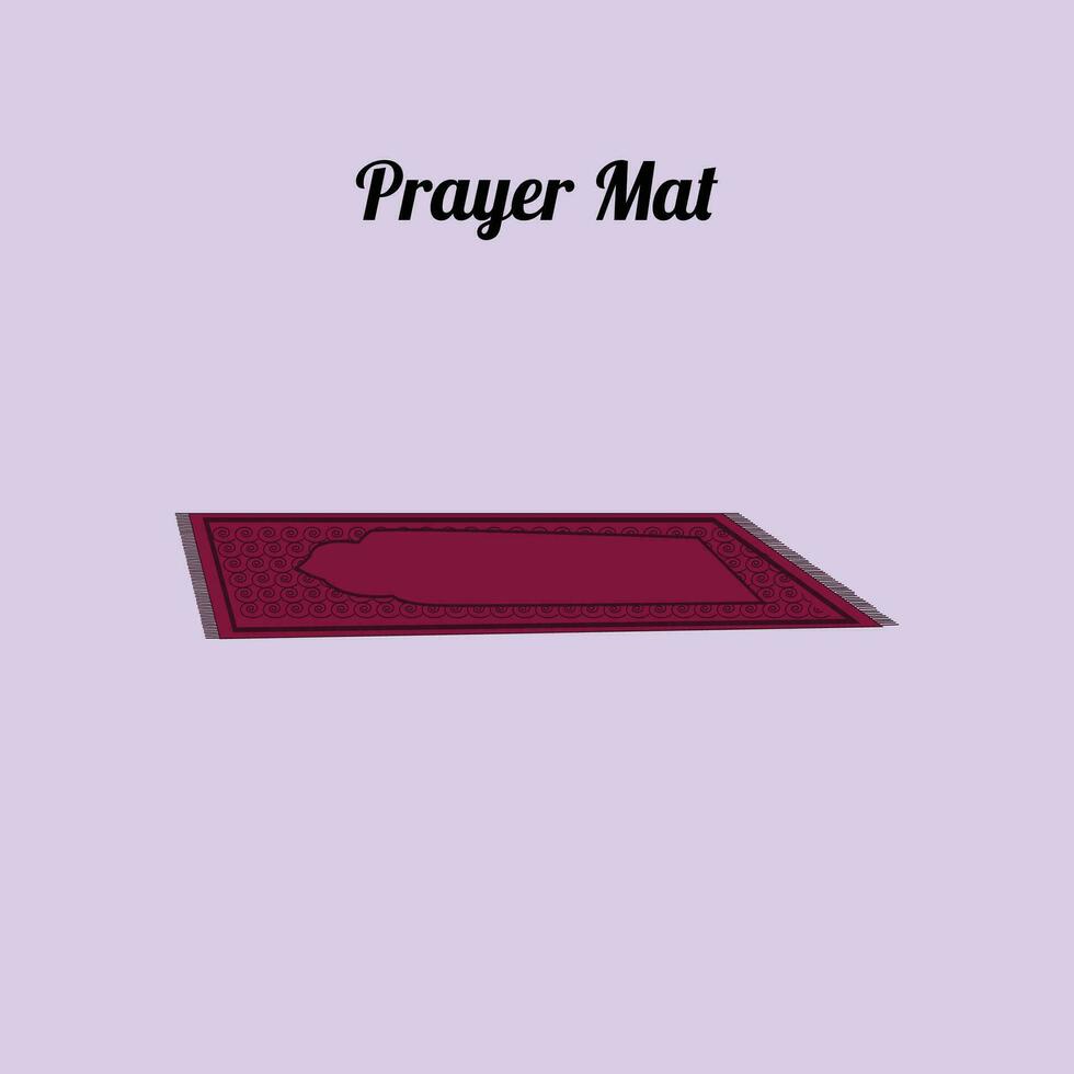 gebed mat voor moslim vector