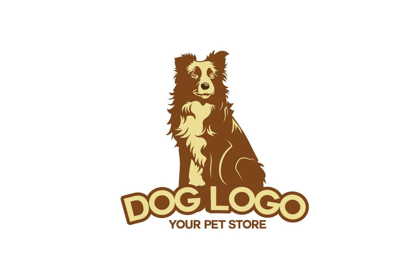 hond zorg bedrijf logo vrij vector