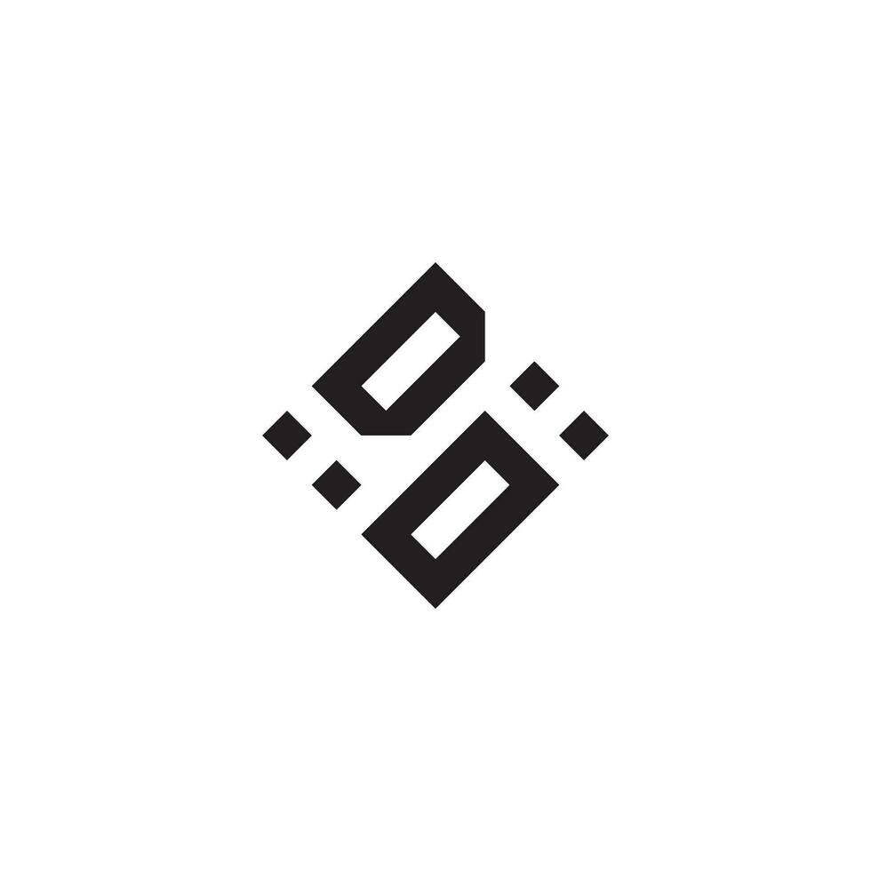 od meetkundig logo eerste concept met hoog kwaliteit logo ontwerp vector
