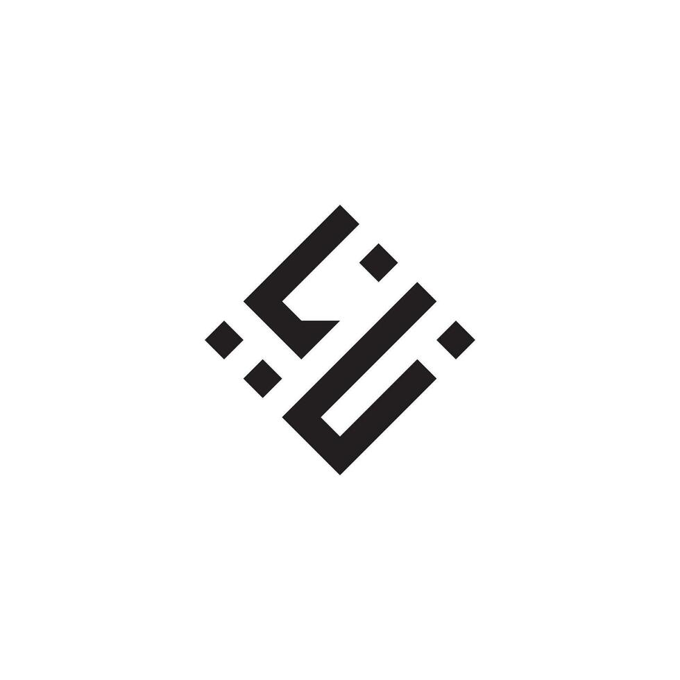 ul meetkundig logo eerste concept met hoog kwaliteit logo ontwerp vector