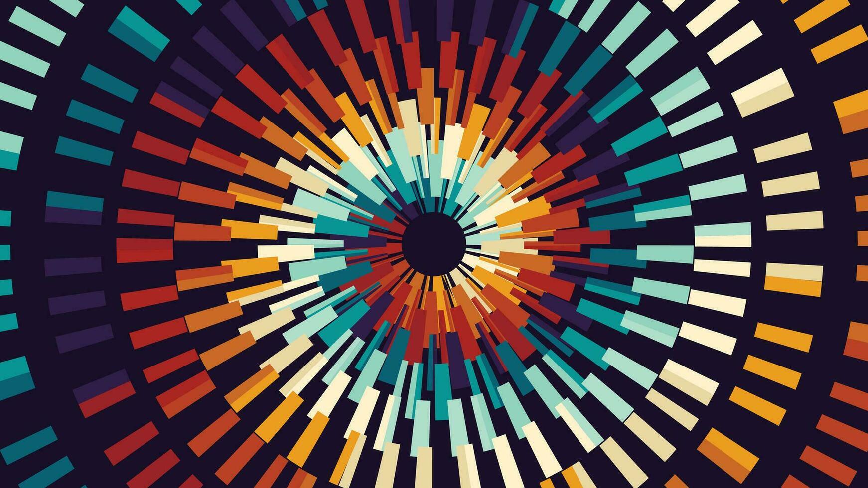 abstract spiraal regenboog kleur gedraaid ronde lijn draaikolk achtergrond. vector