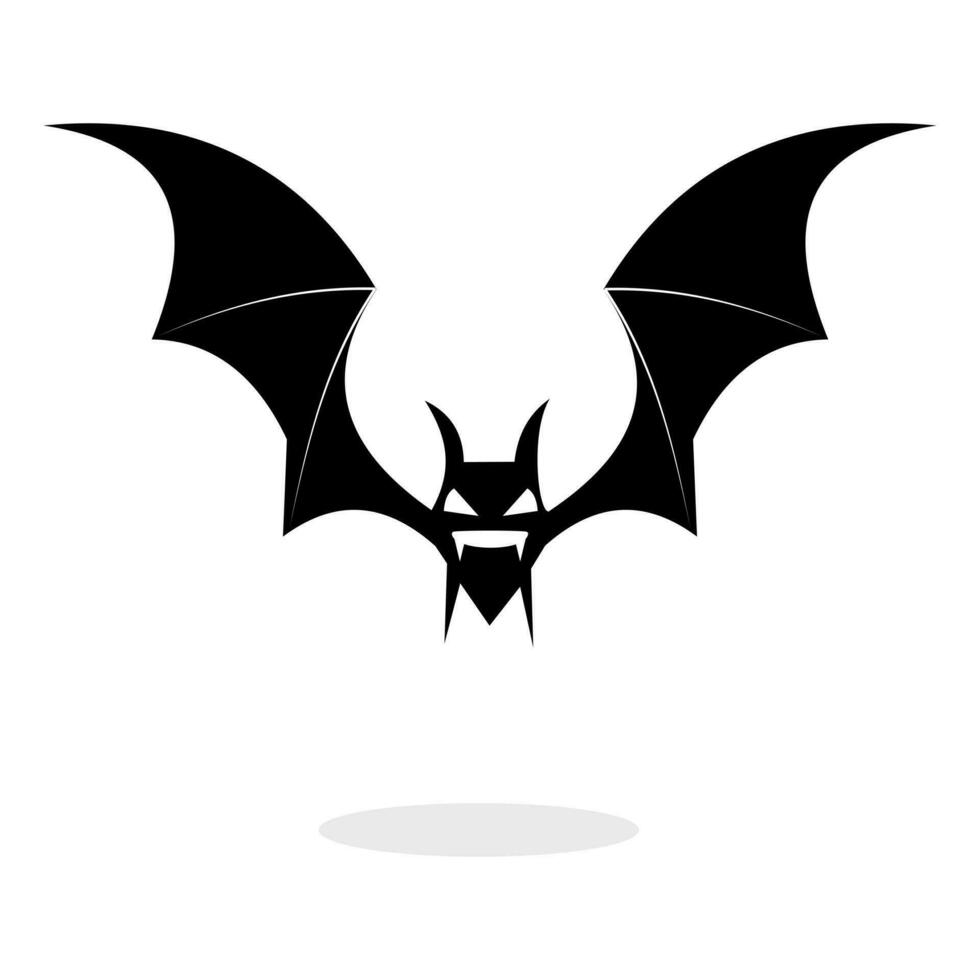 knuppel silhouet logo. halloween zwart knuppel icoon. halloween symbool. vector