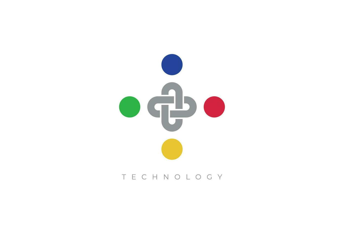 technologie abstract logo vector