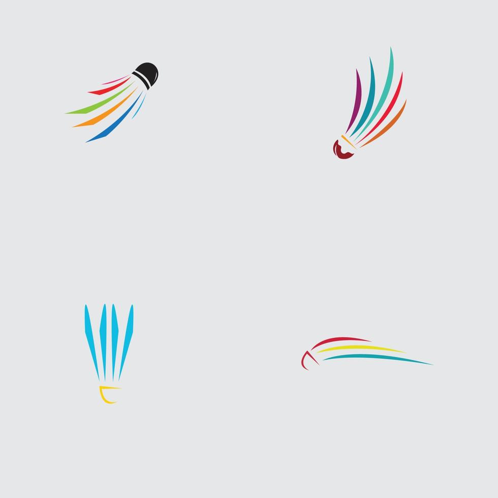 professioneel badminton-logo vector