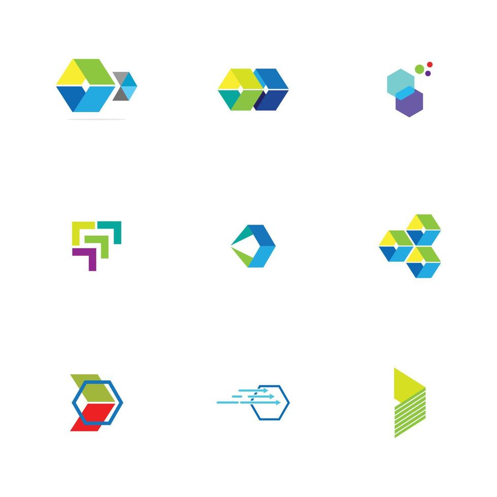 modern logo conceptontwerp voor fintech en digitale financiële technologieën vector