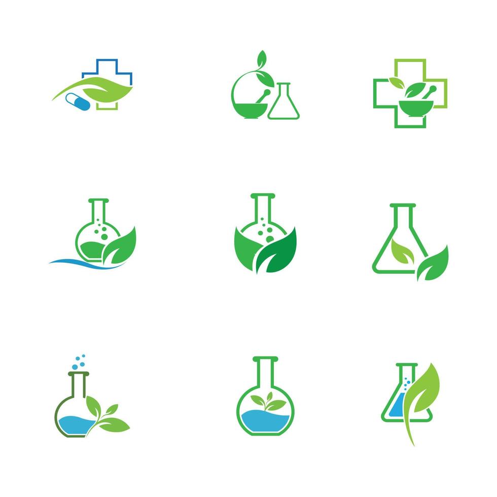 logo voor natuurlijke geneeskunde vector