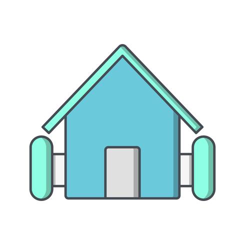 Boerderij huis vector pictogram