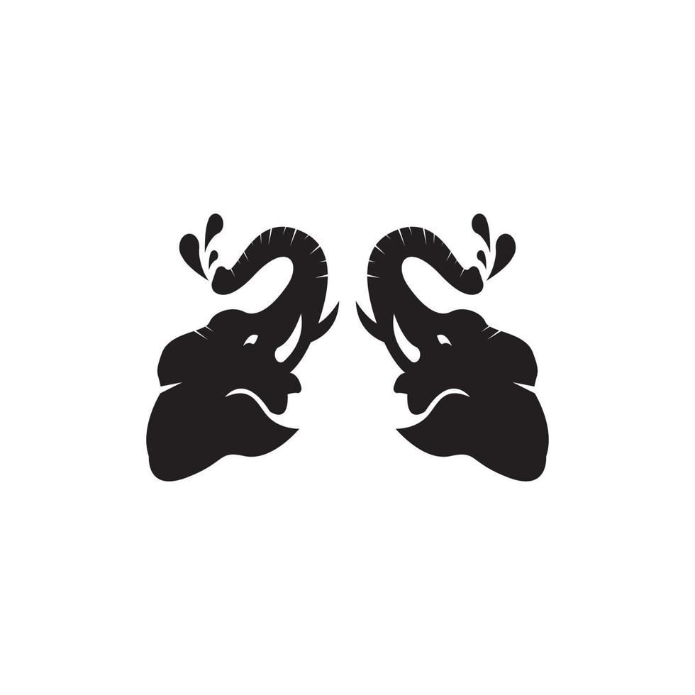 olifant pictogram en symbool vector sjabloon illustratie