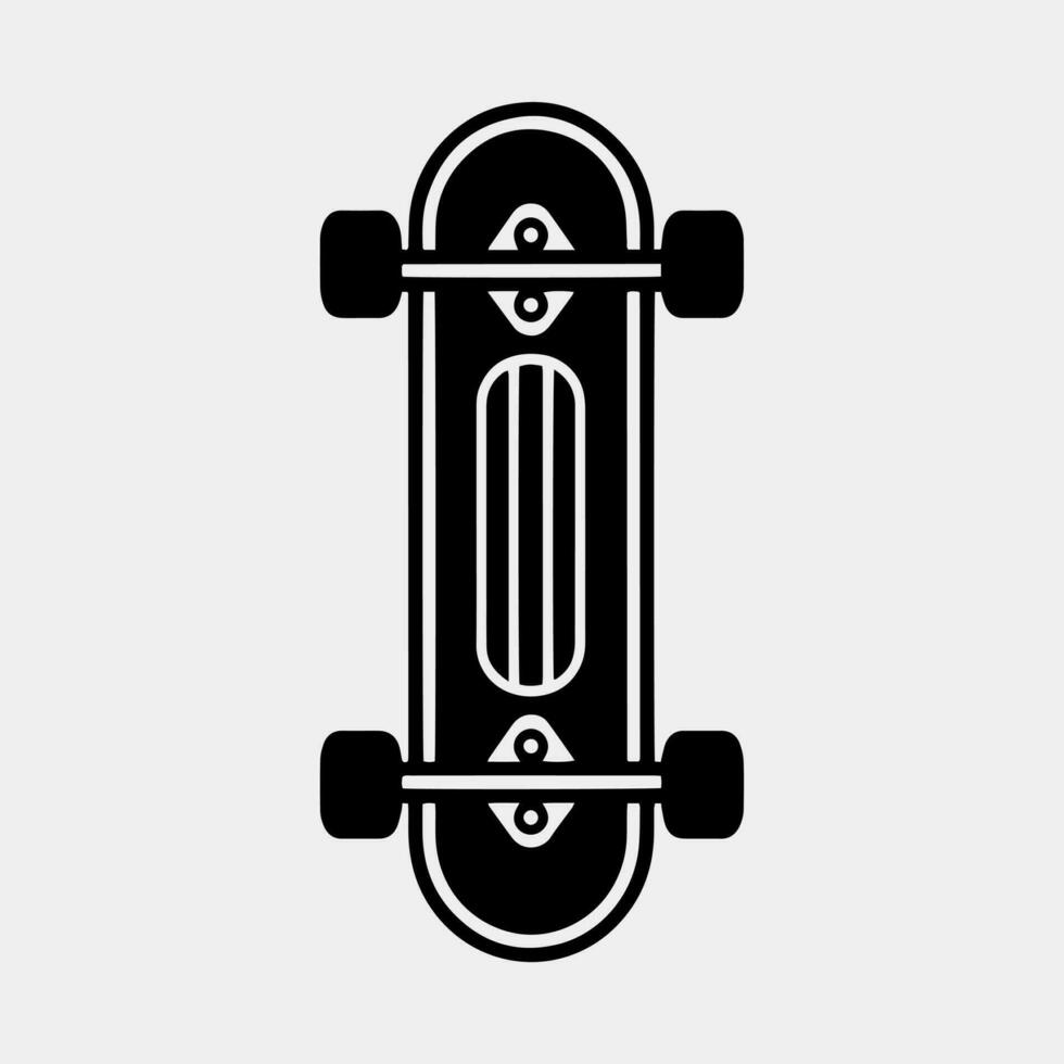 skateboard vector ontwerp geïsoleerd Aan wit