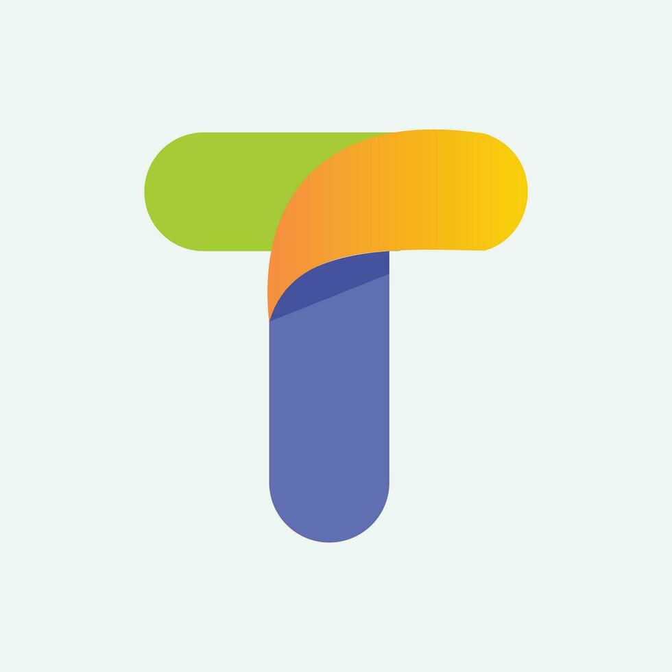 t letter logo vector