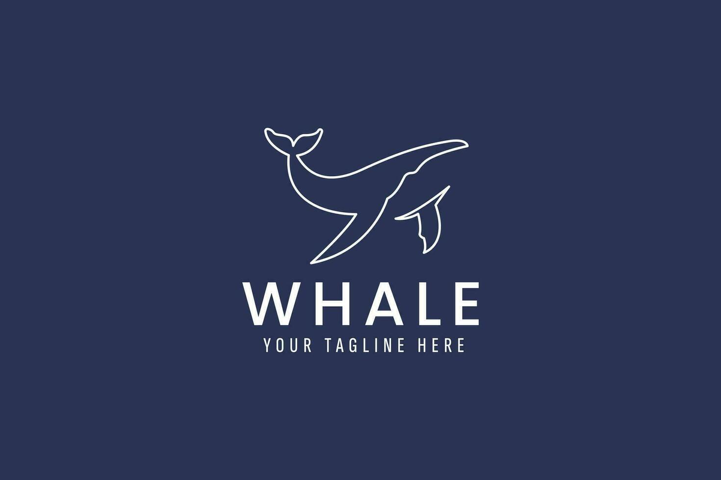 walvis logo vector icoon illustratie