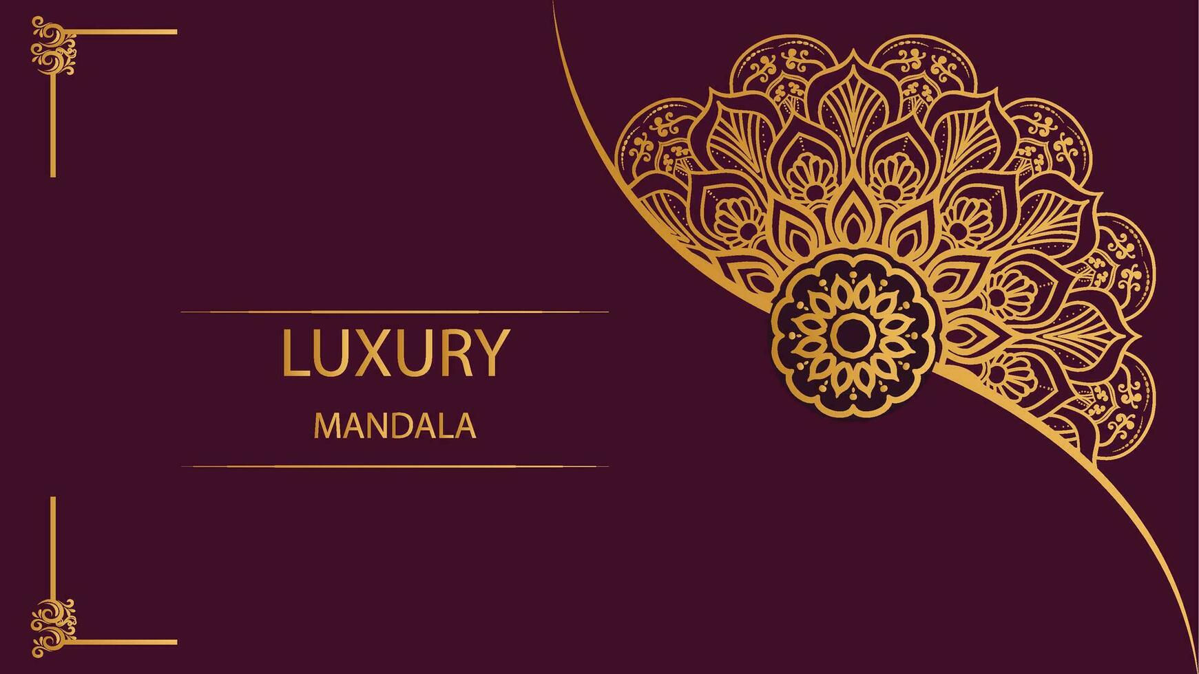 luxe sier- mandala vector ontwerp achtergrond in goud kleur