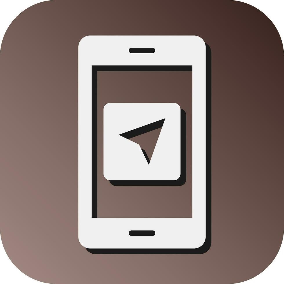 navigatie app vector glyph helling achtergrond icoon voor persoonlijk en reclame gebruiken.