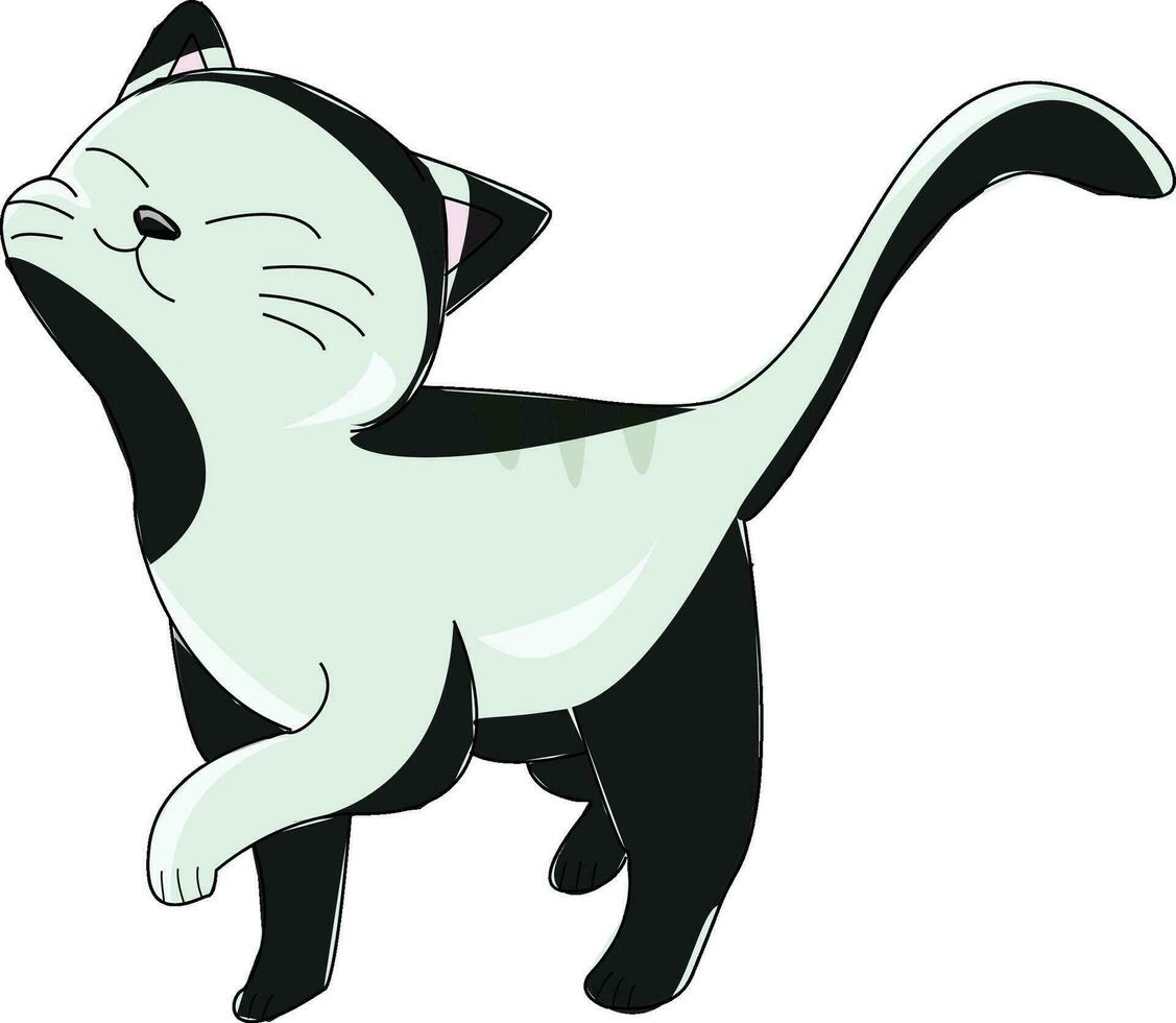 kat katje vector illustratie tekening tekenfilm schattig