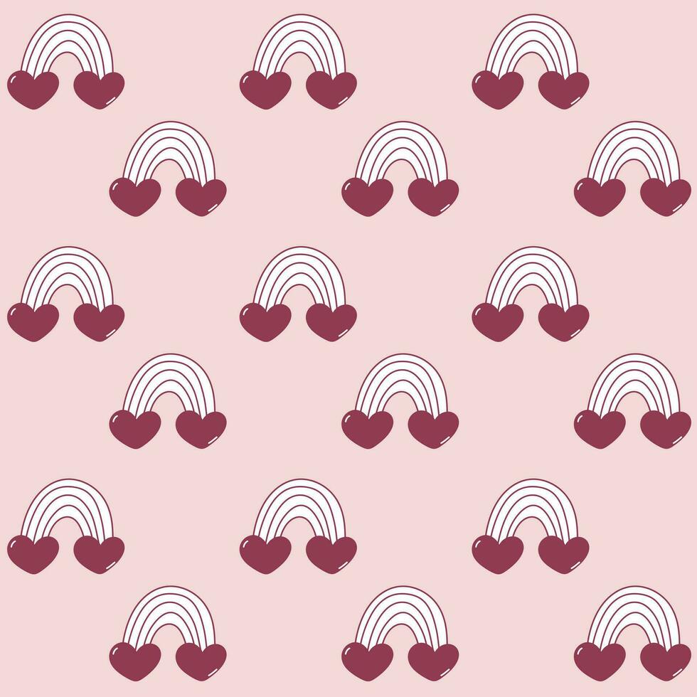 roze patroon voor Valentijnsdag dag en bruiloft decoratie vector