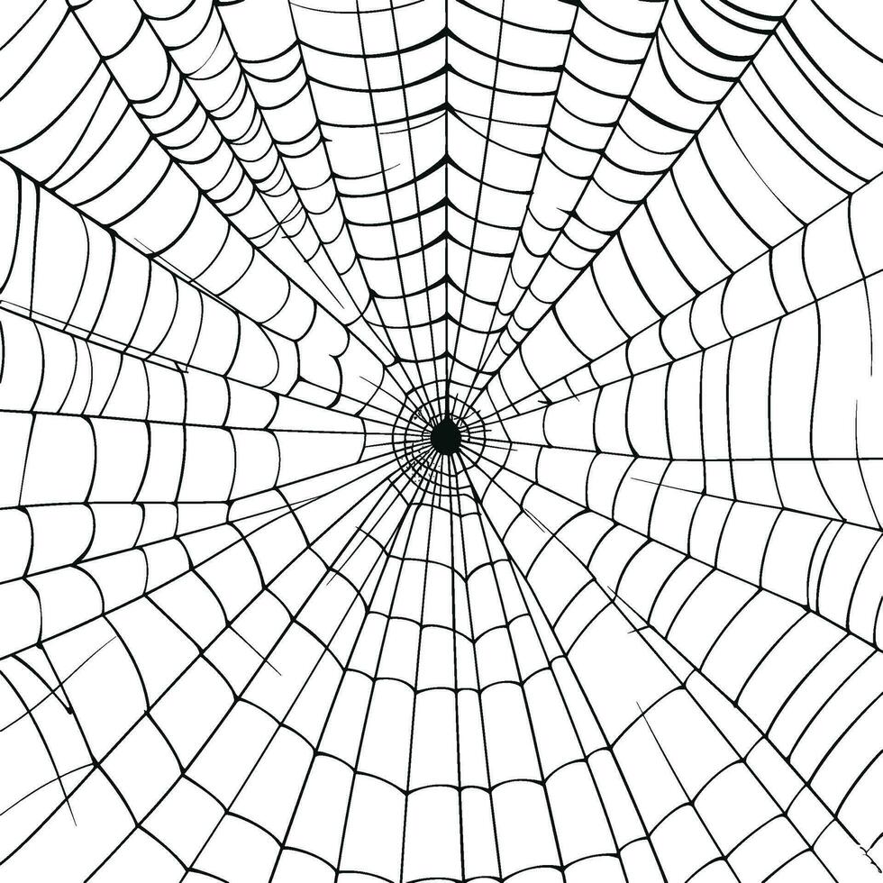 spin web zwart silhouet icoon Aan wit achtergrond. ai gegenereerd illustratie. vector