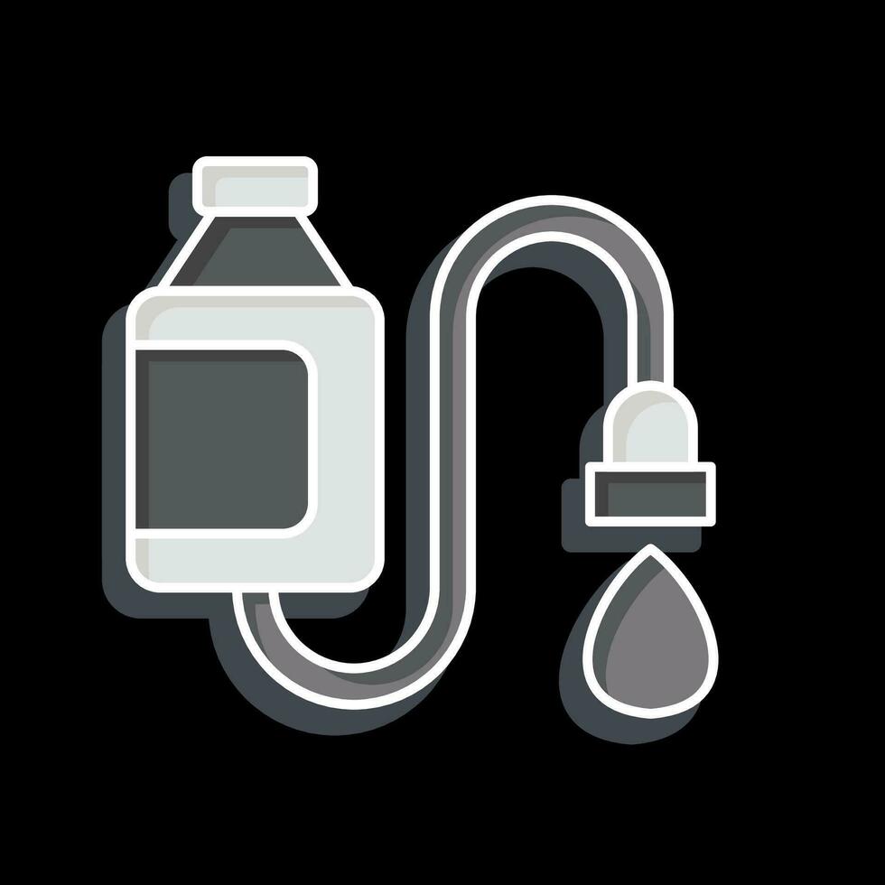 icoon water filter. verwant naar backpacker symbool. glanzend stijl. gemakkelijk ontwerp bewerkbaar. gemakkelijk illustratie vector