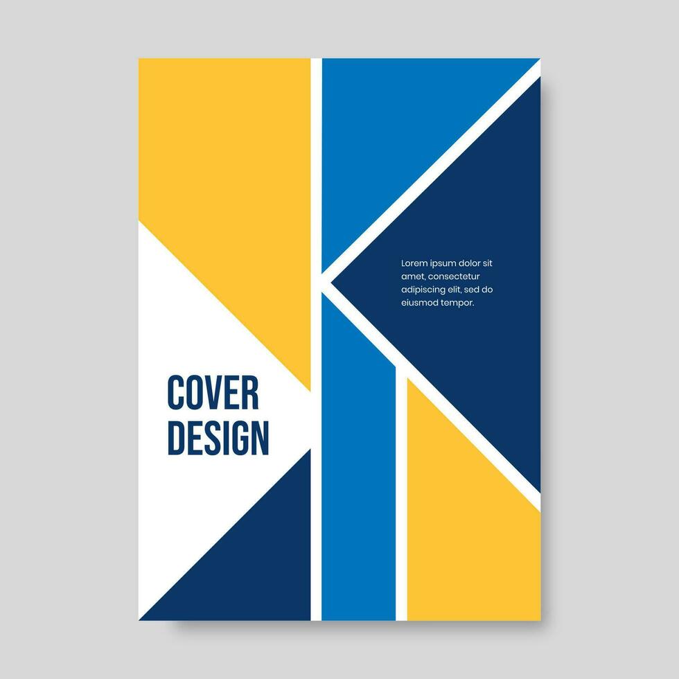 reeks van boek Hoes brochure ontwerpen in meetkundig stijl. vector illustratie.