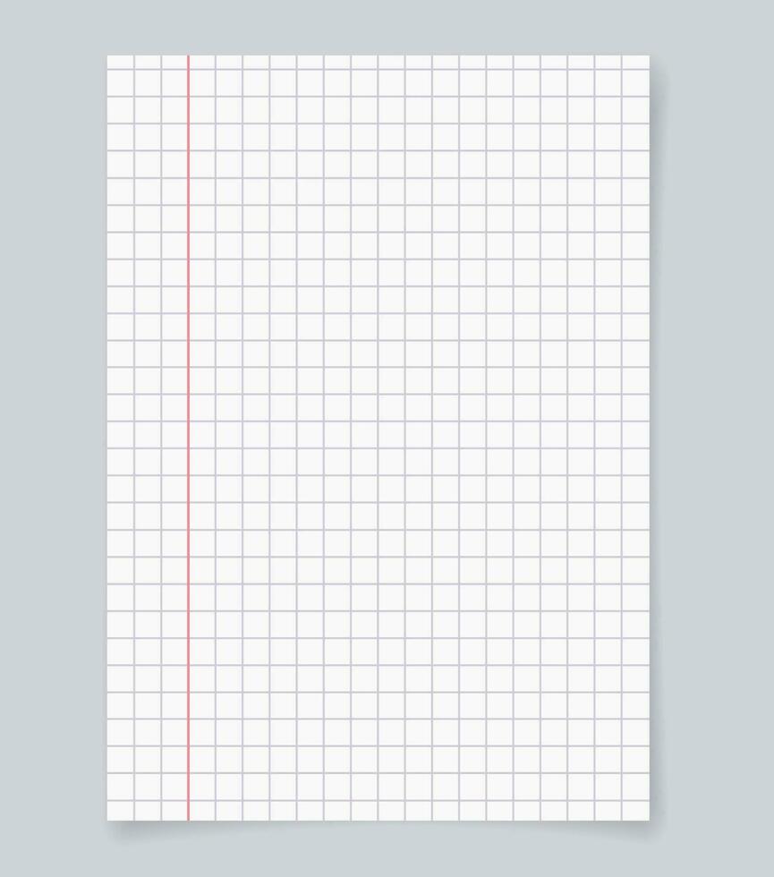 school- blanco realistisch cel bekleed notitieboekje met schaduw. zuivel of organisator mockup of sjabloon voor uw tekst. vector illustratie.