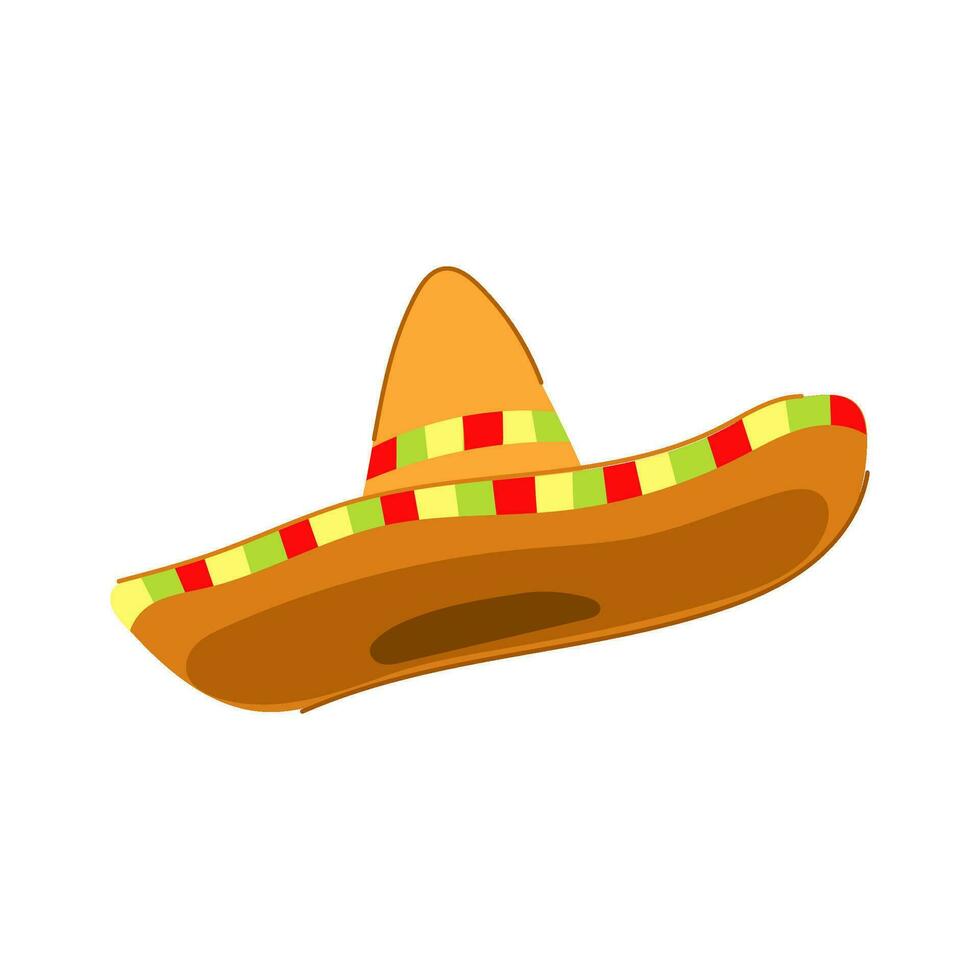 viering sombrero tekenfilm vector illustratie