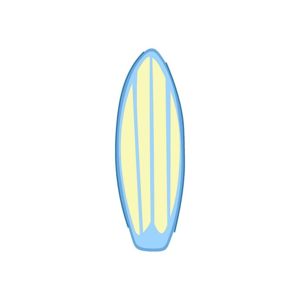 tropisch surfboard tekenfilm vector illustratie