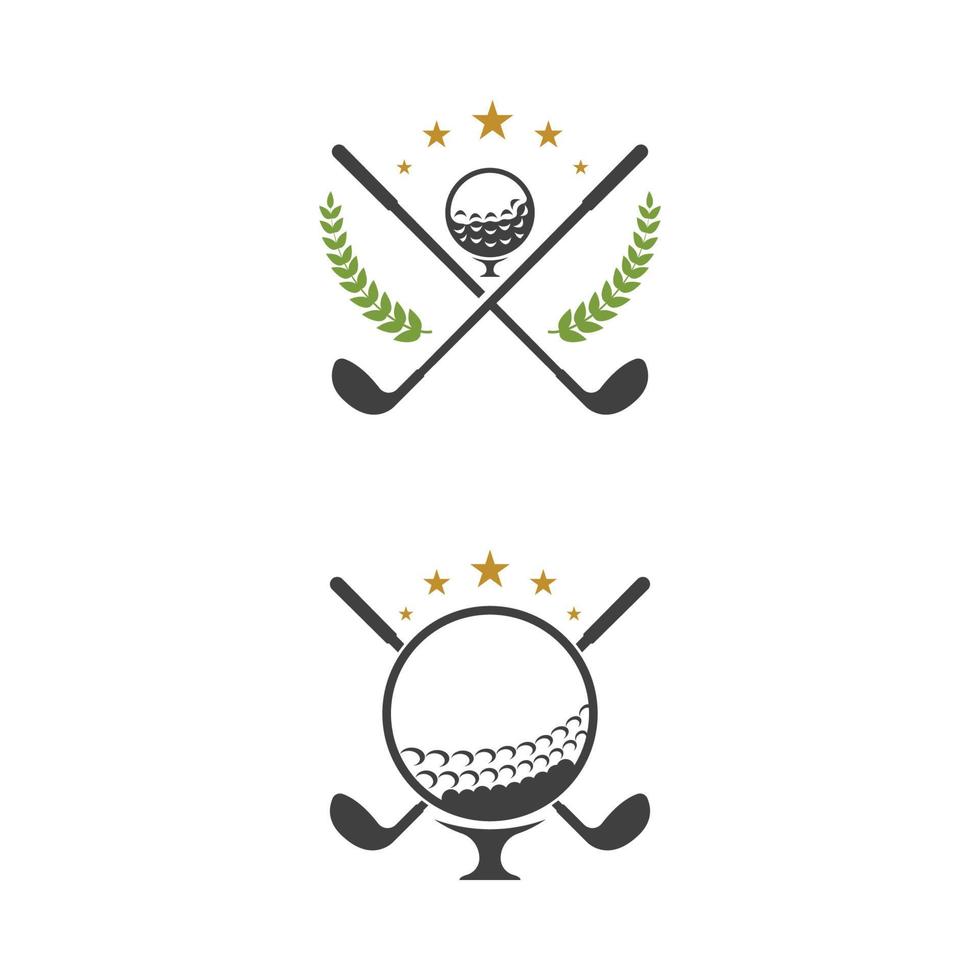 golf sport pictogram sjabloon vectorillustratie vector