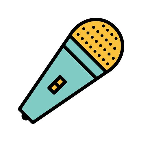 mic vector pictogram