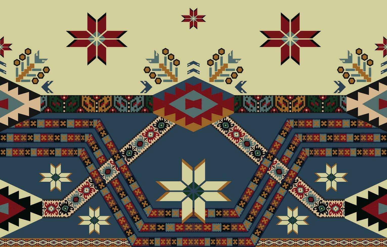 aztec patroon. gemakkelijk naar verandering kleur. naadloos geometrie. western handgemaakt zadel deken tapijt patroon, los engelen, vector