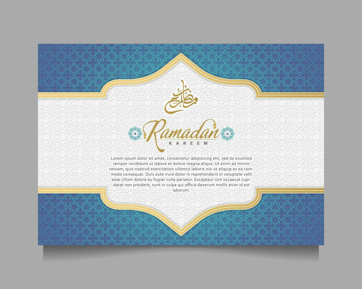 elegant Ramadan kareem achtergrond, voor poster, kader concept, folder, poster. vector