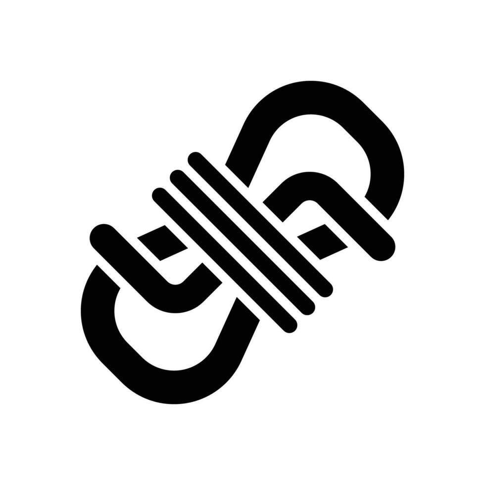 touw icoon. vector glyph icoon voor uw website, mobiel, presentatie, en logo ontwerp.