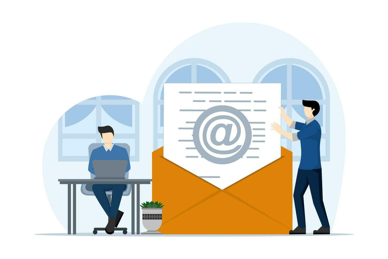 afzet e-mail concept. werk werkwijze, nieuw e-mail berichten, e-mails en berichten, e-mail afzet campagnes, sociaal online babbelen berichten, spam. nieuw e-mail, e-mail afzet werk werkwijze, nieuw e-mail bericht vector