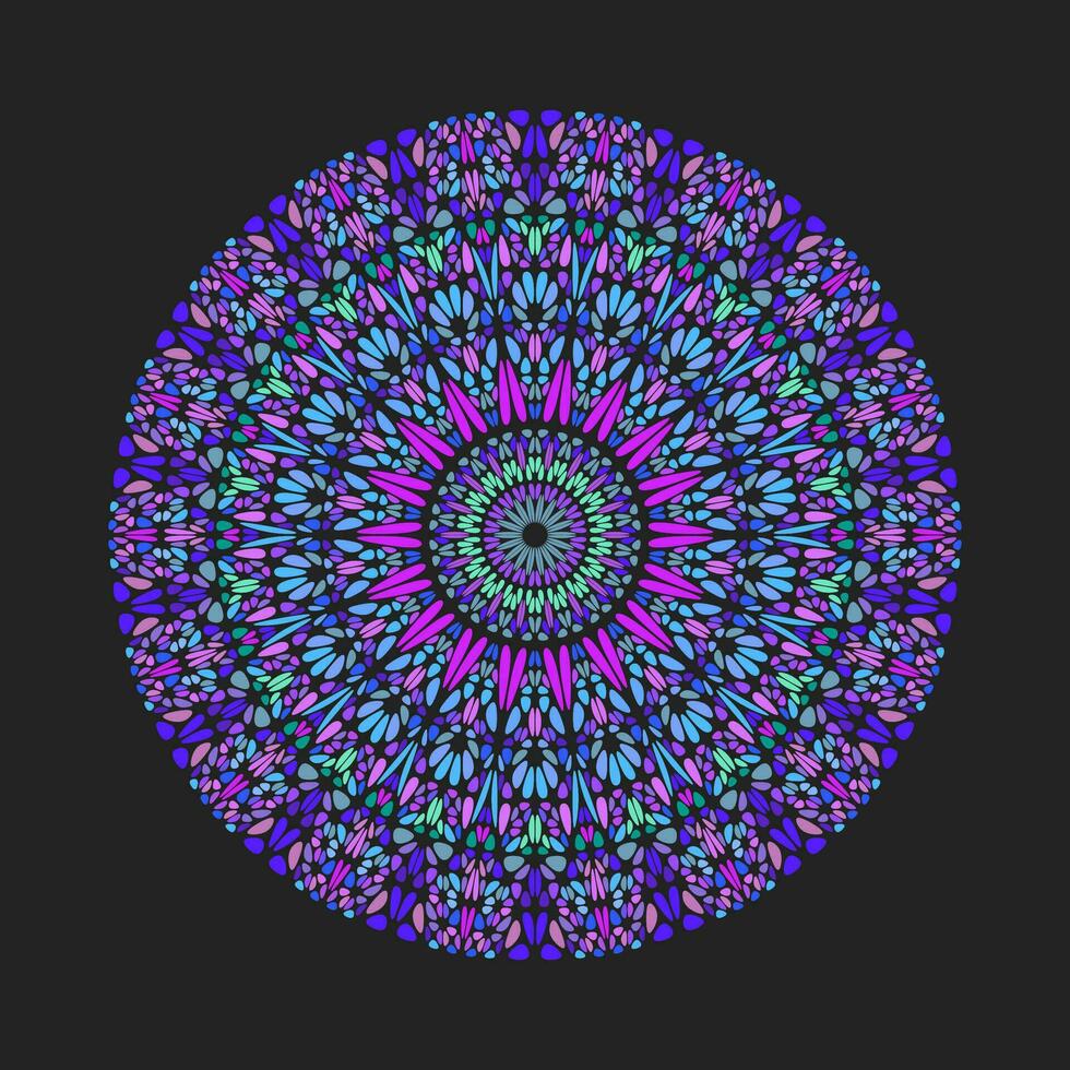 kleurrijk grind ornament mandala vector