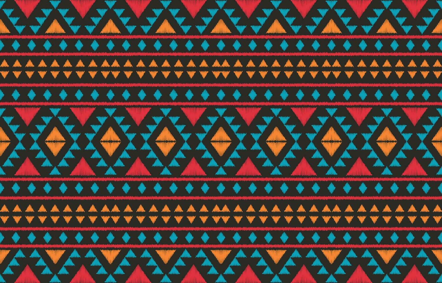 etnisch abstract ikat kunst. aztec ornament afdrukken. meetkundig etnisch patroon naadloos kleur oosters. ontwerp voor achtergrond ,gordijn, tapijt, behang, kleding, inpakken, batik, vector illustratie.