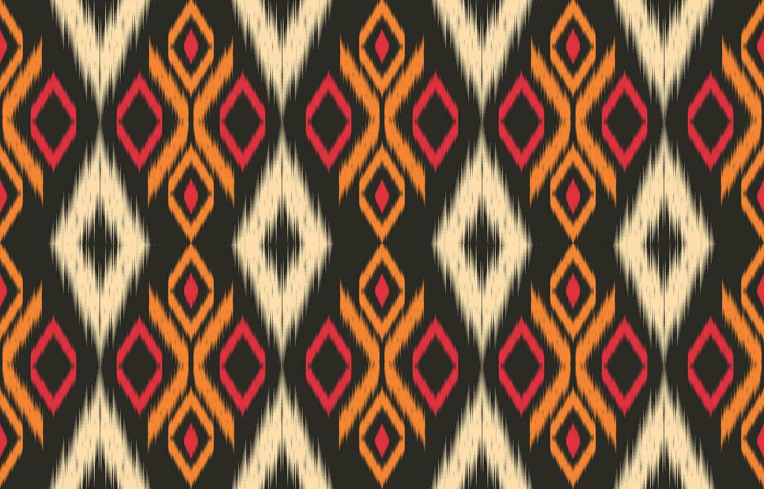 etnisch abstract ikat kunst. aztec ornament afdrukken. meetkundig etnisch patroon naadloos kleur oosters. ontwerp voor achtergrond ,gordijn, tapijt, behang, kleding, inpakken, batik, vector illustratie.