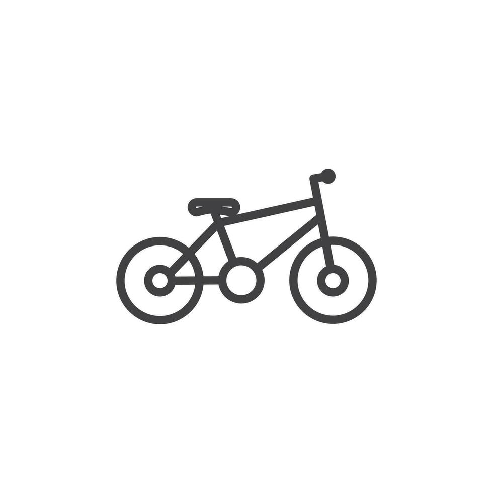 driewieler icoon. teken voor mobiel concept en web ontwerp. schets vector icoon. symbool, logo illustratie. vector grafiek