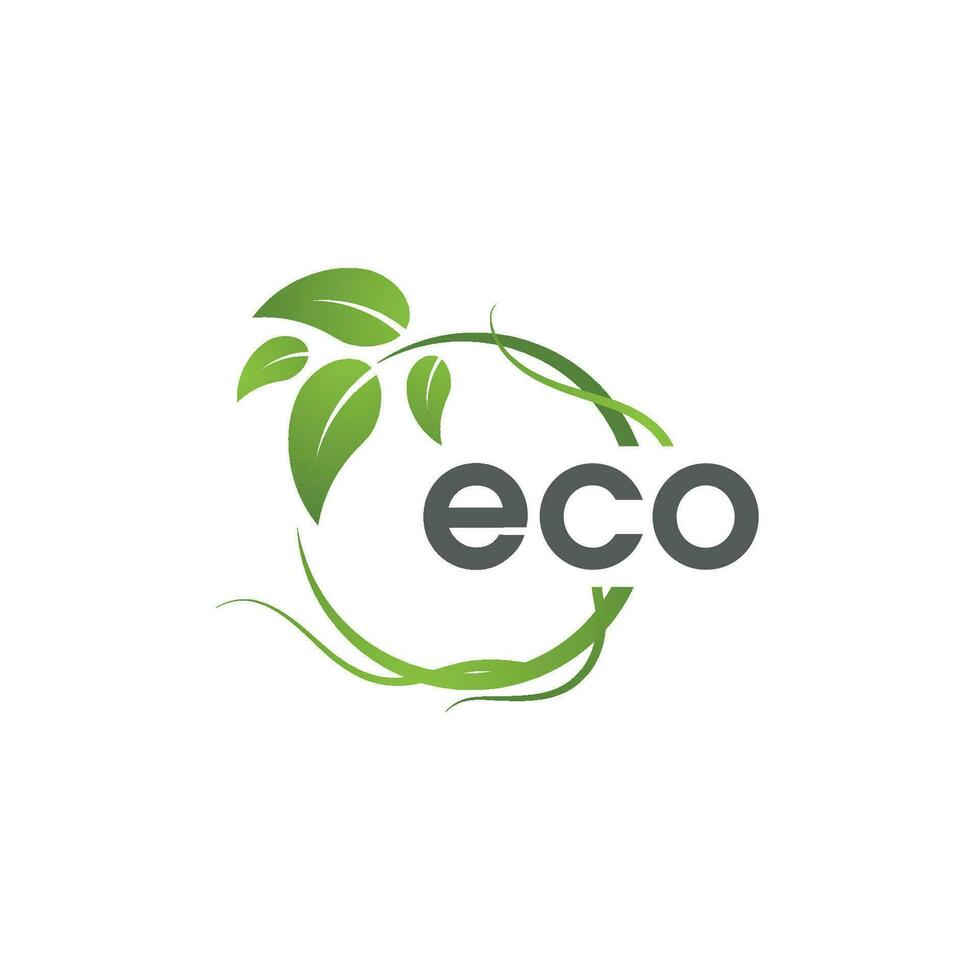 eco van groen boom blad ecologie vector