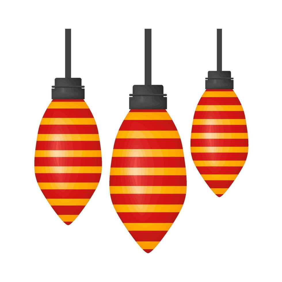 Kerstmis lamp illustratie vector