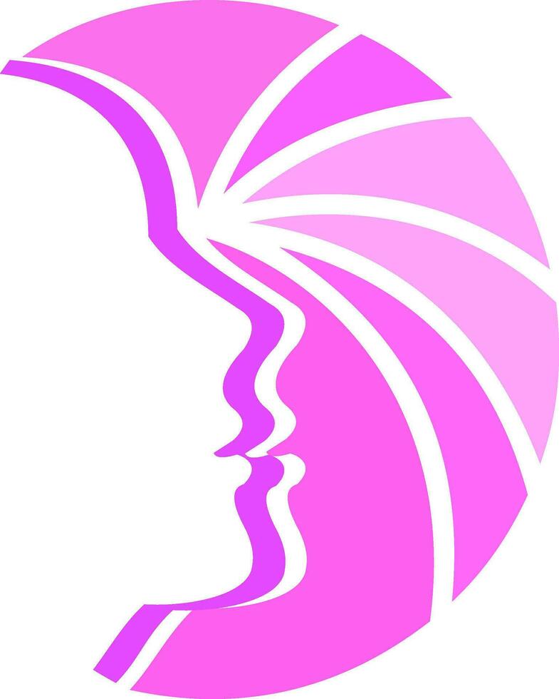 schoonheid vrouw salon vector logo