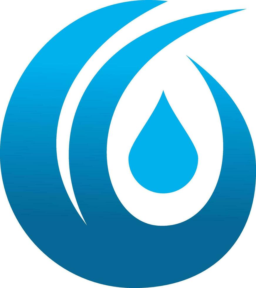 bio water abstract aqua logo vector