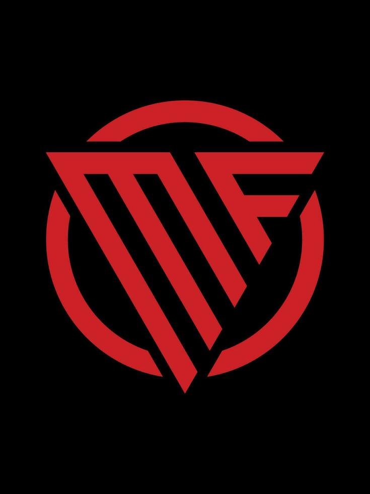 mf monogram logo sjabloon vector