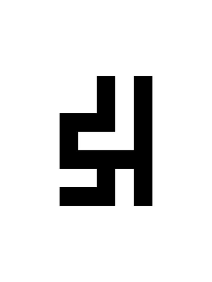sh monogram logo sjabloon vector